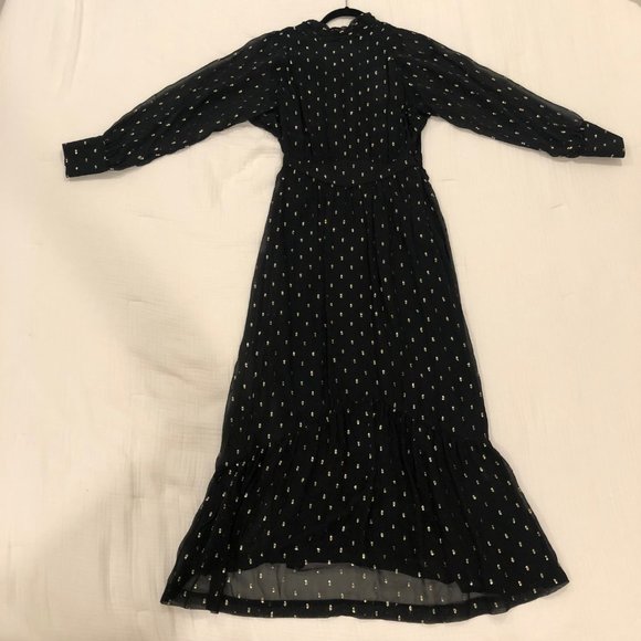 ba&sh Romy Dress - Noir - Size 1 (Small) - Holiday Dress - NEW WITH TAGS - Picture 3 of 5